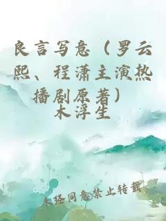 良言写意（罗云熙、程潇主演热播剧原著）