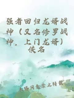 强者回归龙婿战神（又名修罗战神，上门龙婿）